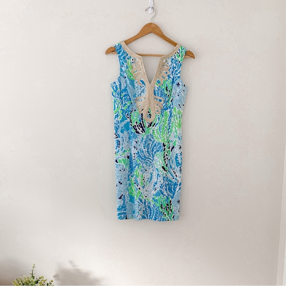 Lilly Pulitzer Janice Shift Dress Let’s Cha Cha - Picture 3 of 9